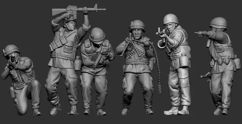 Germania-Figuren 72-CW-2013 Vietnam US Marines Certifié