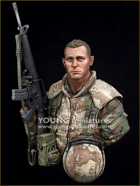 Soldes Young Miniatures YM18103 US 1St Marine Division - Al Burkan (Kuwait 1991)