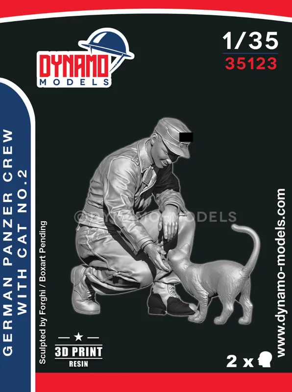 Nouvel Arrivage Dynamo-Models 35123 German Panzer Crew with Cat No.2