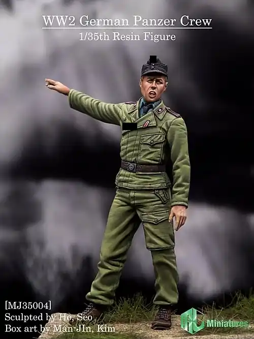 Offre Limitée MJ Miniatures MJ35004 German WW2 Panzer Crew