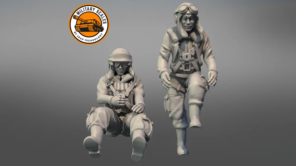 IDAP Technology PMI0459D Japanese WWII Pilots 1 (Casted Figures) Haute Qualité