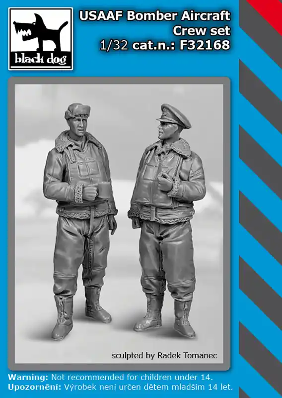 Prix Choc Black Dog F32168 USAAF Bomber Aircraft Crew Set