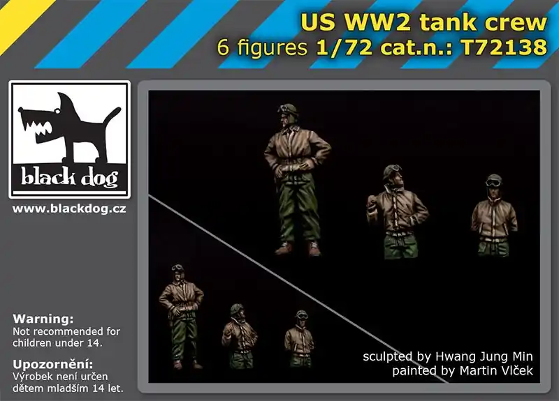 Seulement Aujourd'hui Black Dog T72138 US WW2 tank crew