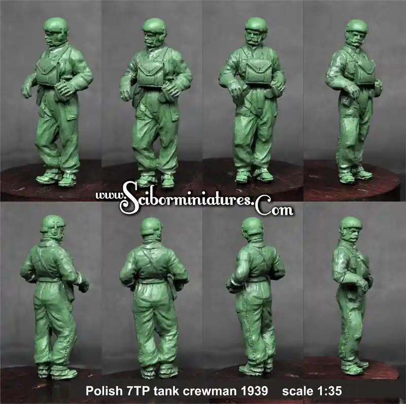 Scibor Monstrous Miniatures 35HM0046 Polish 7TP Tank Crewman Meilleur Choix