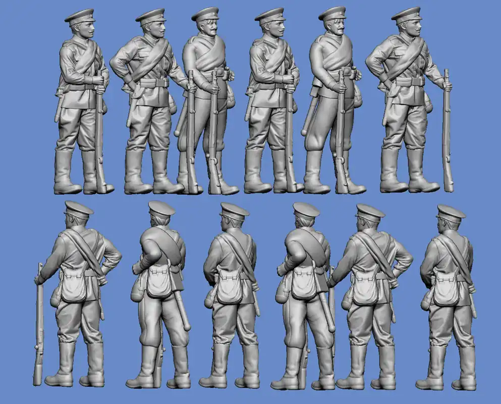 Prix Réduit Germania-Figuren 72-WW1-0602 Russian Infantry 1914-18 II