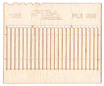 Model scene PL3-009 Stockade Fence - Short Prix Promo