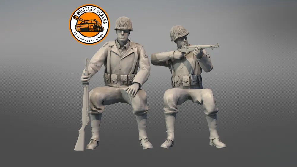 Dernier Modèle IDAP Technology PMI0263C Soldiers of the 4th Infantry Division US Army (II WW) Set 4