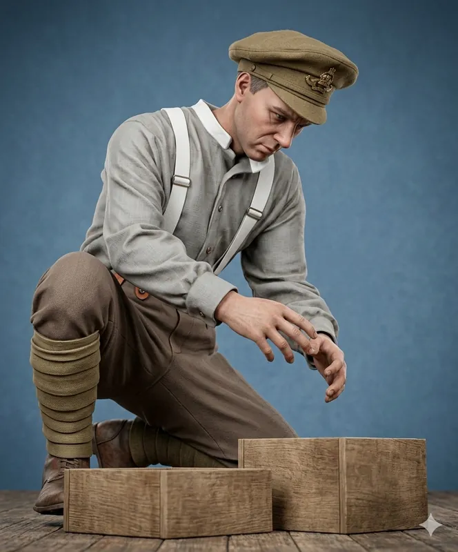 Resicast 357027 British Artillery Man No.3 in Summer Dress 1916 (1 Figure) Solde