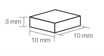 Must-Have Aedes Ars 5104 Mosaic 10 mm x 10 mm - Light Blue (100 pcs)