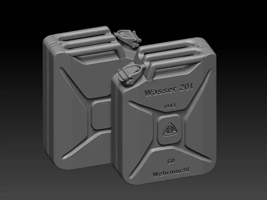 Legend LF3D16012 German WWII Water Can set (6 pcs / 3D-Printed) Expédié Aujourd'hui