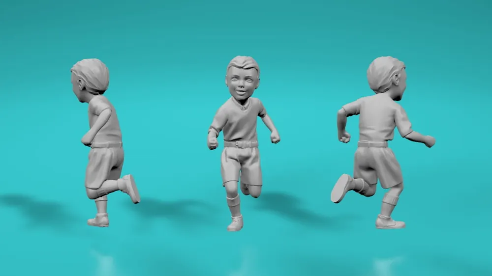 Affaire À Saisir EMP3D 99204818-25 Dzieci - mały chłopiec biegnący (Poza nr 8 / 1 Figurka)