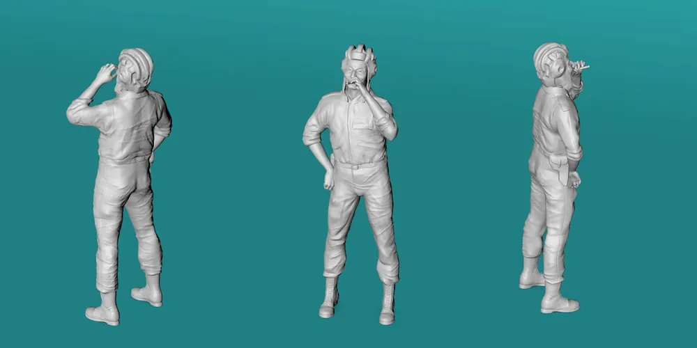 EMP3D 99203105-25 Rosyjski czołgista - palący (1 Figurka) Quantité Limitée