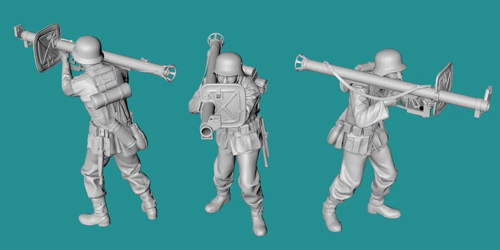 Remise EMP3D 99200112-72 Niemiecki żołnierz - strzelający z Panzerschrecka (1 Figurka)