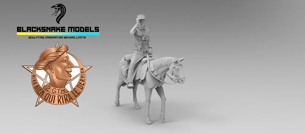 BlackSnake Model GOUMIER-01-16 French Officer of the 2e Groupe de Tabors Marocains (GMT / 1 Figure) Authentique