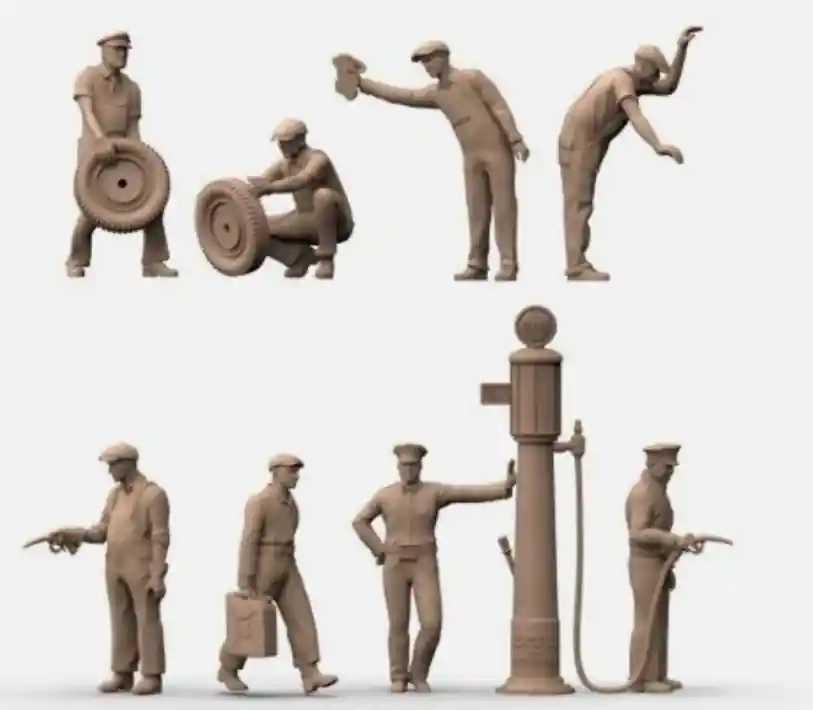 Peddinghaus-Decals 72F452 Gas Station Workers Expédition Rapide