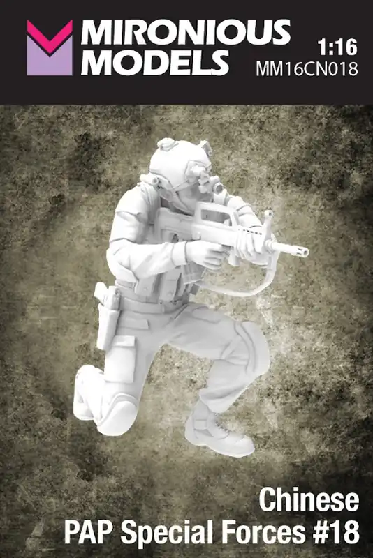 Mironious Models 16CN018 Chinese PAP Special Forces No.18 (1 Figure) Prix Cassé