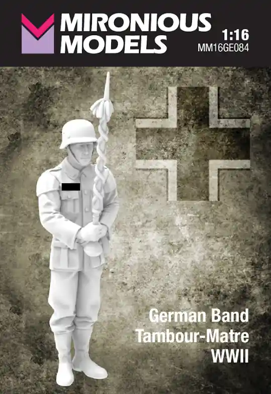 Livraison Express Mironious Models 16GE084 German WWII Band Tambour-Matre (1 Figure)