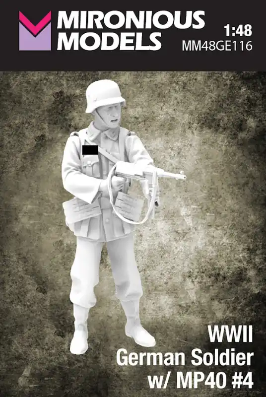 Mironious Models 48GE116 German WWII Soldier with MP40 No.4 (1 Figure) Prix Choc