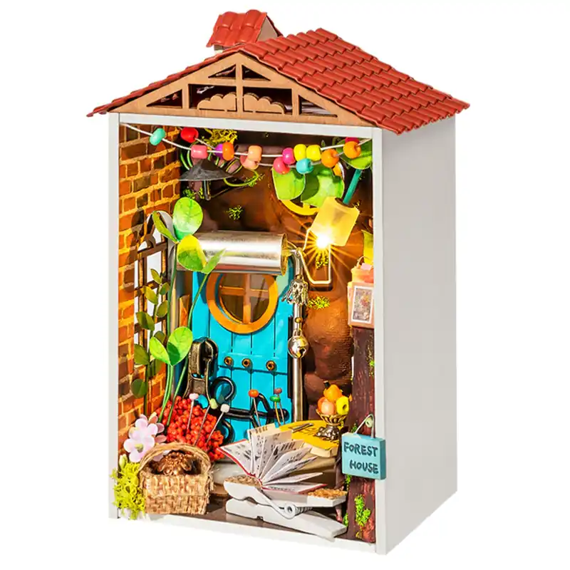 Kit Maquette Bois Ville miniature Jardin Récup Borrowed Garden 8.5x7x13 cm DS013 Rolife Solde