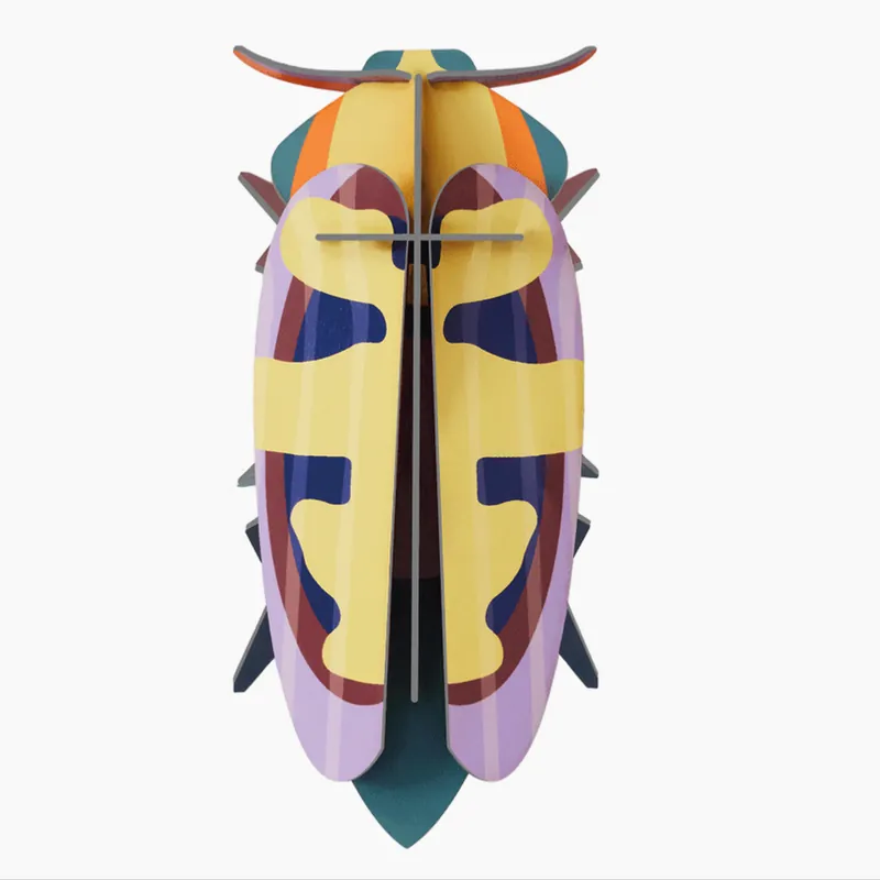 Dernière Chance Insecte Scarabée Mango Flower Beetle en carton 12 cm Décoration 3D Studioroof