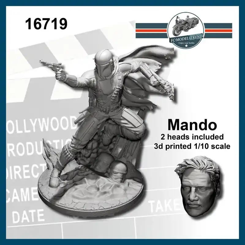 Vente Directe FC ModelTrend 16719 Mandalore Bounty Hunter Figure (3D-Printed)