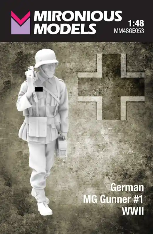 Mironious Models 48GE053 German WWII MG Gunner No.1 (1 Figure) Offre Limitée