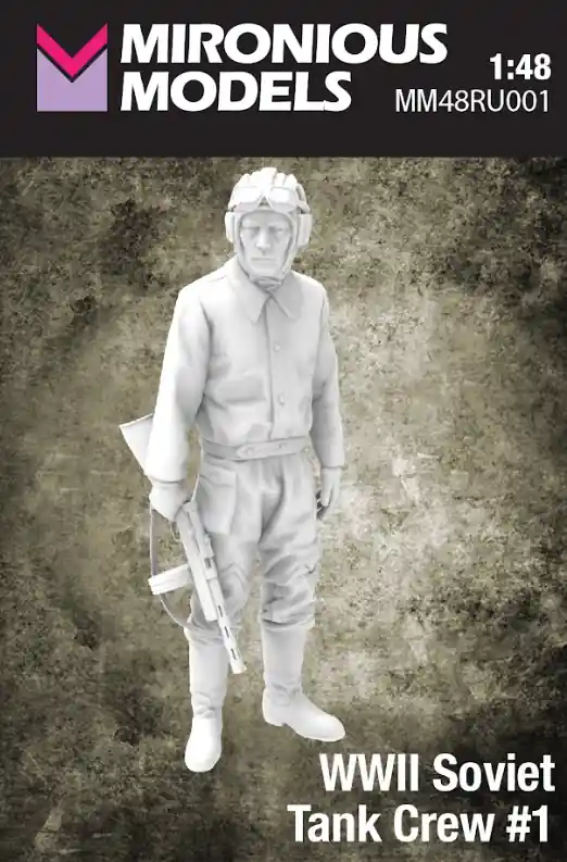 Mironious Models 48RU001 Soviet WWII Tank Crew No.1 (1 Figure / 3D-Printed) Paiement Sécurisé