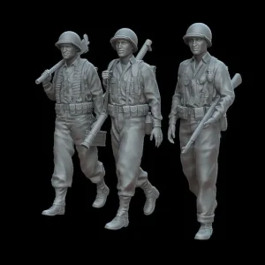 White Stork Miniatures F48014 US Soldiers - Italy 1943 (3 Figures / 3D-Printed) Certifié