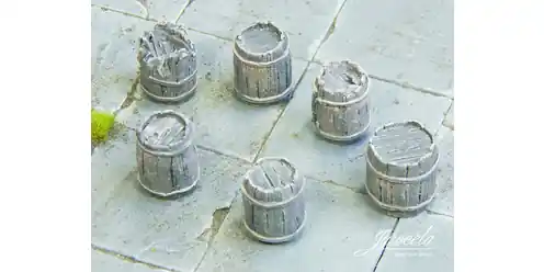 Juweela 24196 Old Wooden Barrels - Dark (6 pcs) Commander Vite