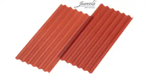 Réduction Juweela 23267 Corrugated Iron Sheeting - Brick-Red (15 pcs)