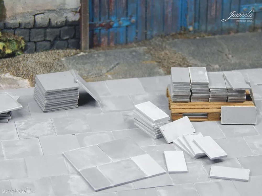 Juweela 23340 Plates - Light Grey (140 pcs / 25 x 50) Prix Bas