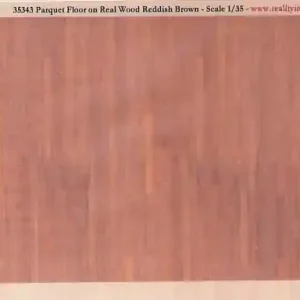 Expédié Aujourd'hui Reality in Scale 35343 Parquet Floor on Real Wood Reddish Brown - A5 Sheet