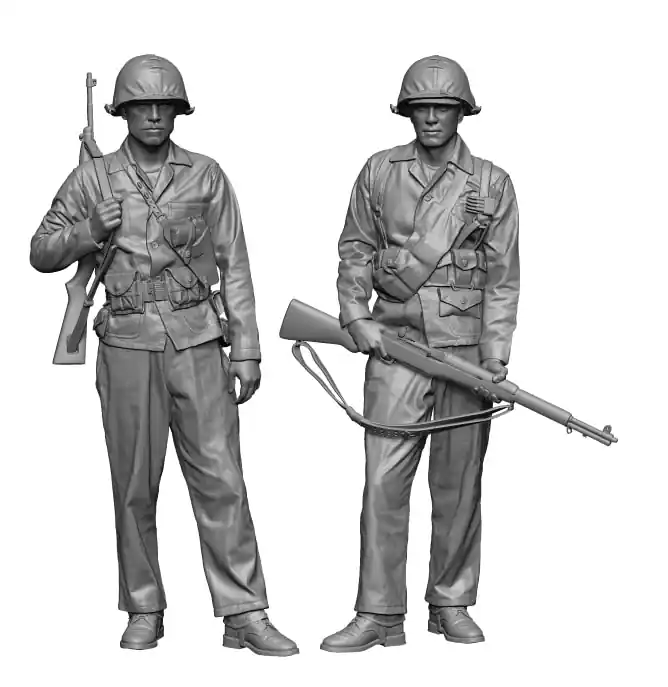 H3MODELS 16060 USMC WW2 Set (2 Figures) Certifié