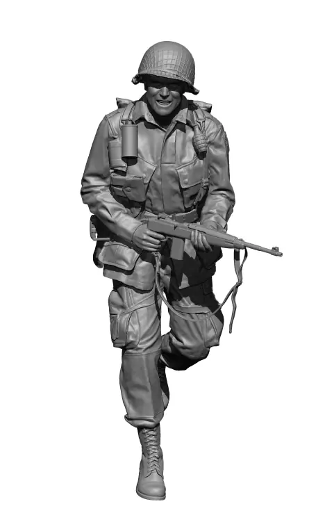 H3MODELS 16125 US WW2 Paratroopers in Normandy 3 (1 Figure) Solde