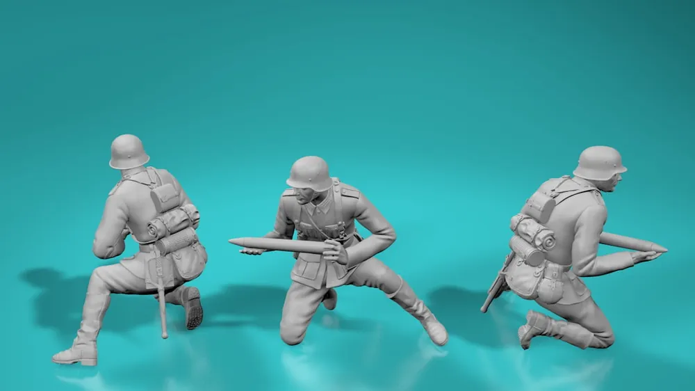 EMP3D 99200197-72 Niemiecki artylerzysta PaK38 - Wersja 4 (1 figurka) Affaire À Saisir