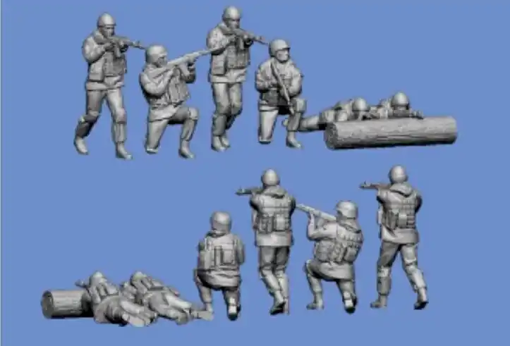 Peddinghaus-Decals 72F255 6 Ukrainian Soldiers Fighting Expédition Rapide