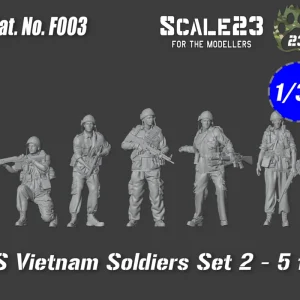 Scale23 35-F003 US Vietnam Soldiers Set 2 - 5 fig Bon Plan