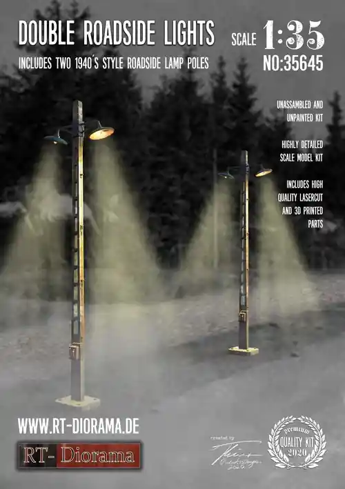 Nouvel Arrivage RT-Diorama 35645 Double Roadside Lights