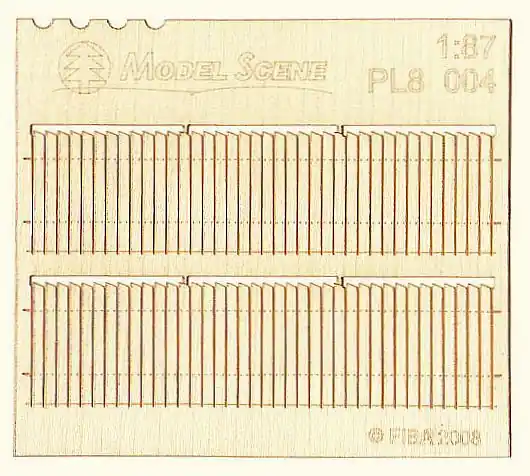 Model scene PL8-004 Saw toothed privacy fence Meilleur Prix