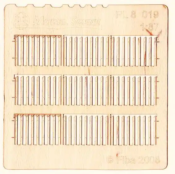Meilleur Prix Model scene PL8-019 Stockade Fence Boards - Wider Size