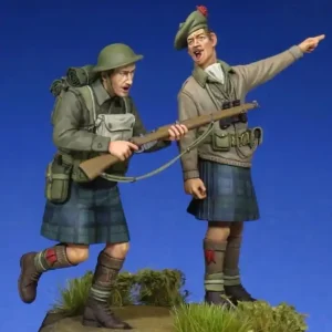 The Bodi Miniatures 35142 Scottish Black Watch Officer & Soldier WWII Offre Du Jour
