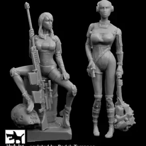 Quantité Limitée Black Dog F35162 Woman hunters cyborgs set