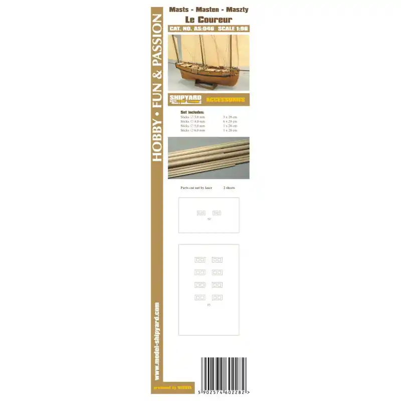 Produit De Marque ShipYard AS046 Le Coureur - Masts
