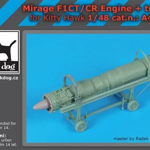 Black Dog A48138 Mirage F1CT/CR engine + trolley for Kitty Hawk Must-Have