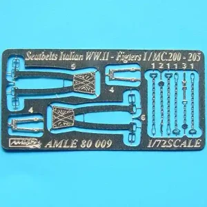 AML E80009 Italian Air Force WWII seatbelts for Macchi C.200/C.205 Satisfait Ou Remboursé