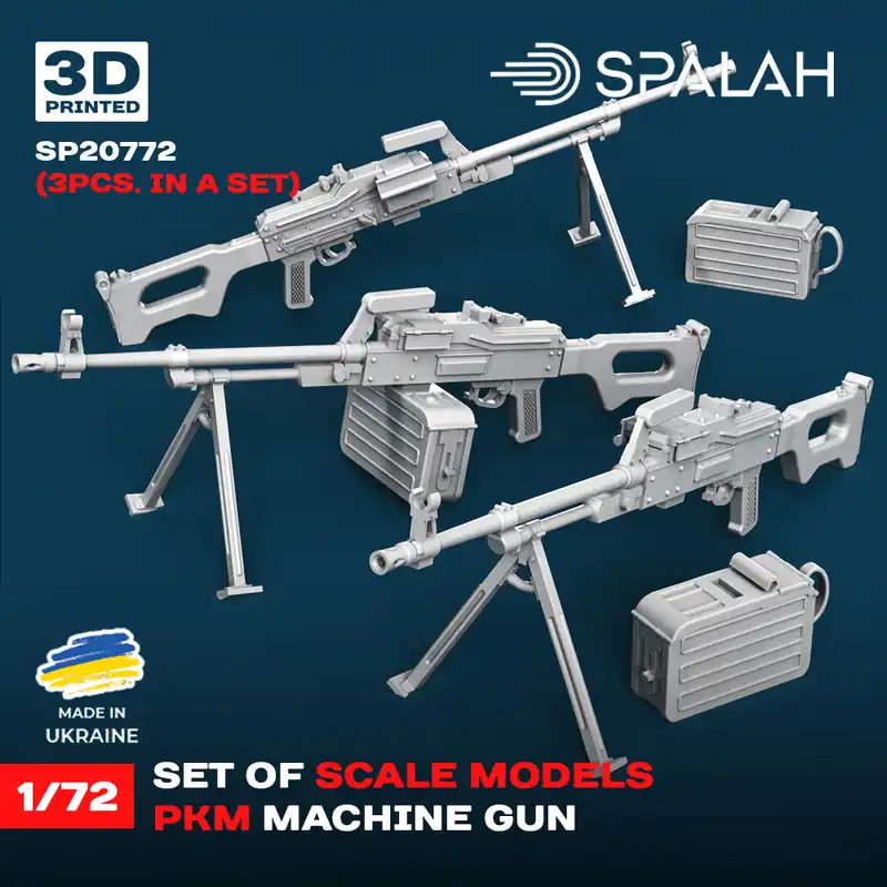 Spalah 20772 PKМ Machine Gun (3 pcs / 3D-Printed) Super Prix