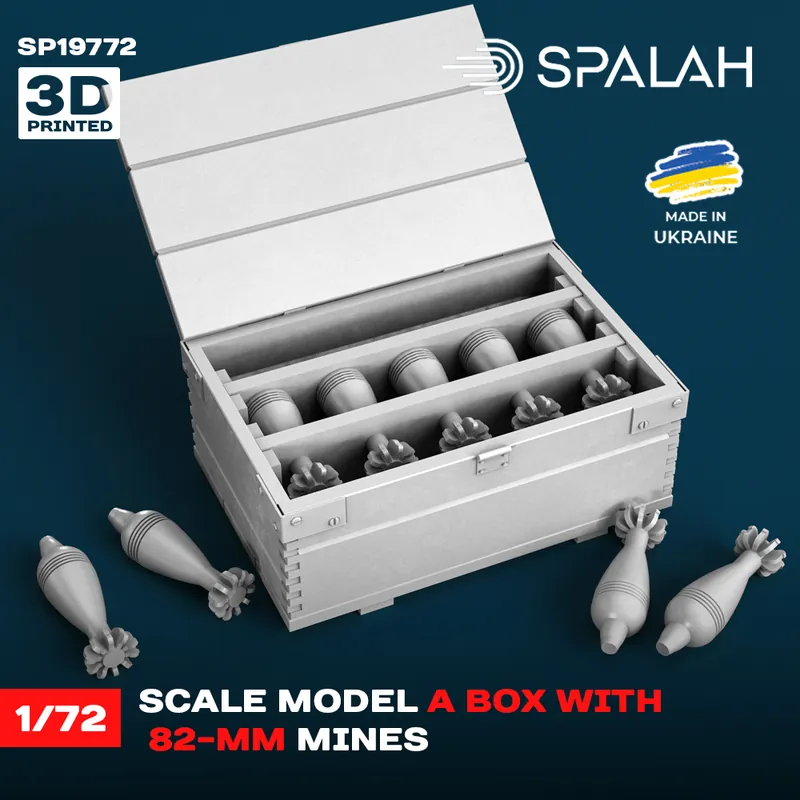Spalah 19772 Box with 82 mm Mines (3D-Printed) Haute Qualité