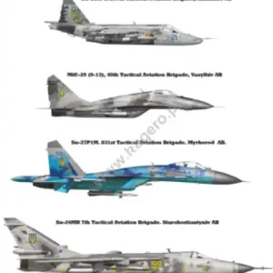 Kagero DEC-72007 Modern Ukrainian aircraft at war 2022 Authentique