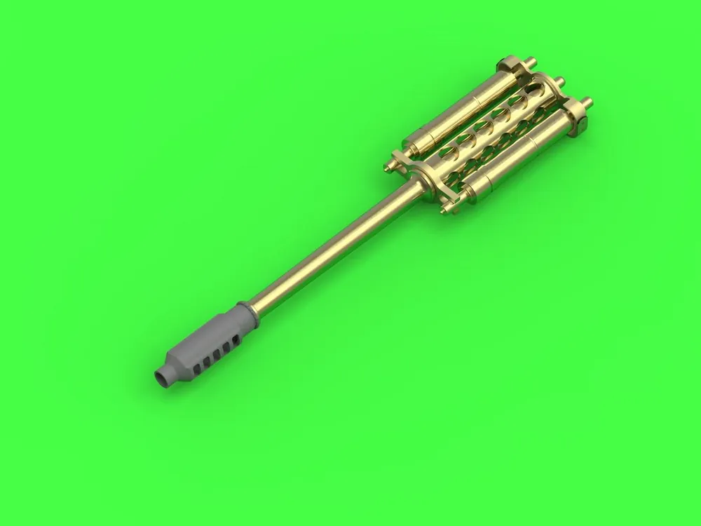 Livraison Express Master AM-48-125 AH-64 Apache - M230 Chain Gun barrel (30mm), Pitot Tubes and tail antenna (resin, PE and turned parts)