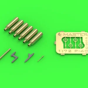 Pas Cher Master AM-72-124 Curtiss P-40 E - N - details set - Browning .50 blast tubes, gunsight and Pitot Tube